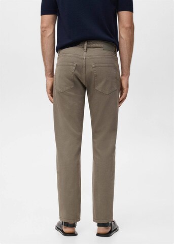 MANGO MAN Tapered Jeans 'Ben' in Grau
