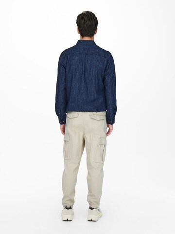 Only & Sons Regular Cargo Pants 'DEW' in Beige