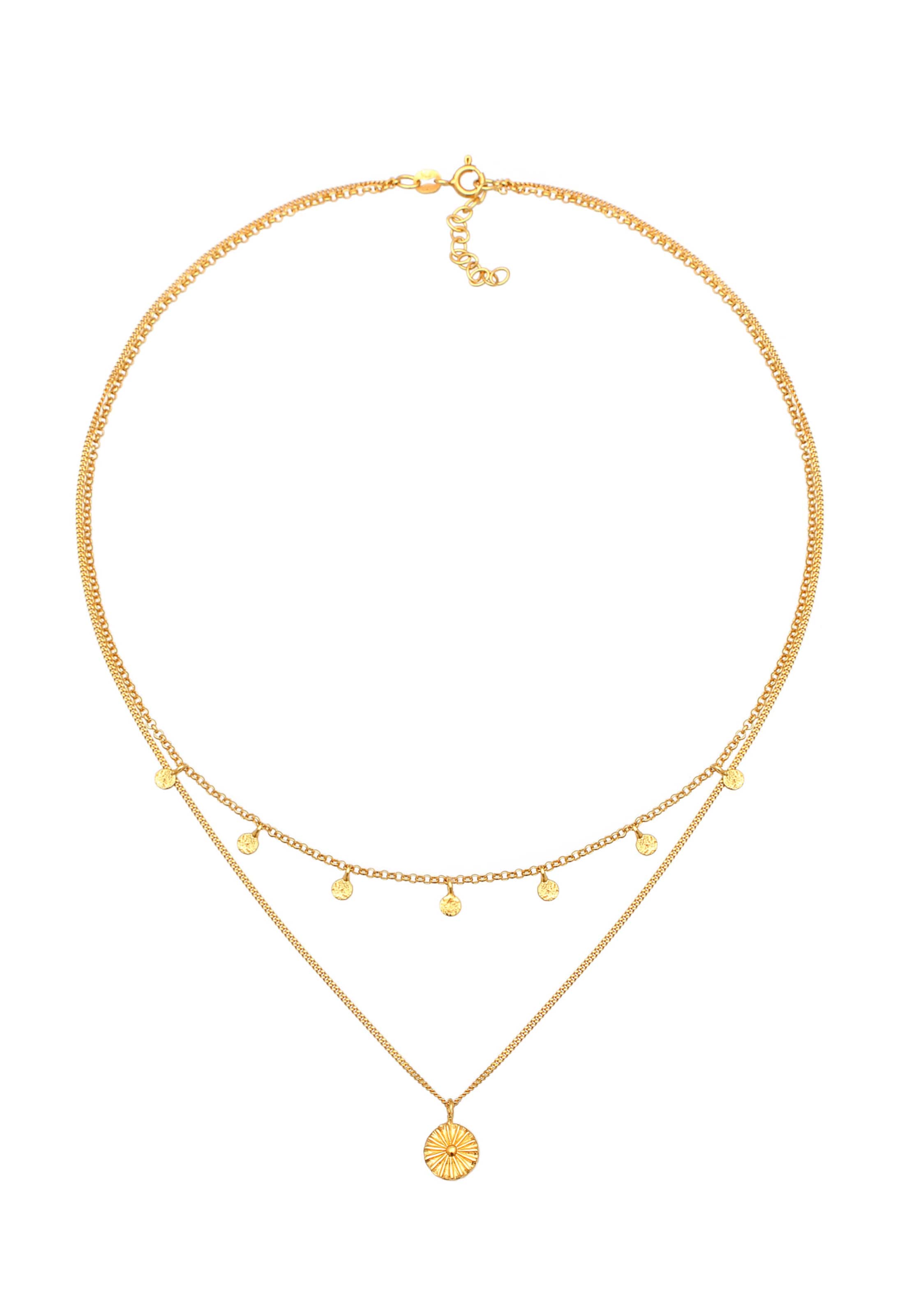 ELLI Kette in Gold: Vorderseite