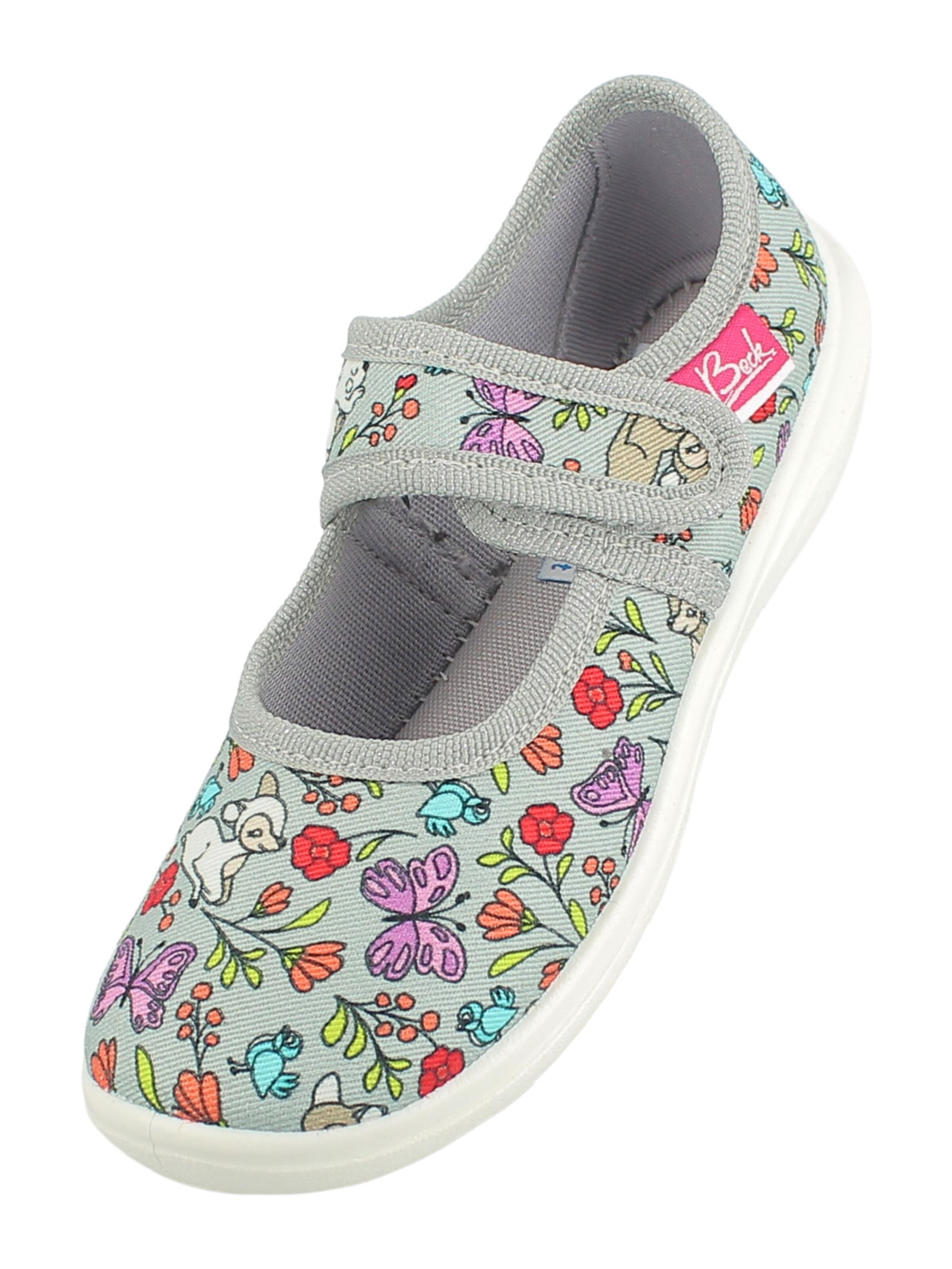 BECK Ballet Flats 'Flora' in Grey