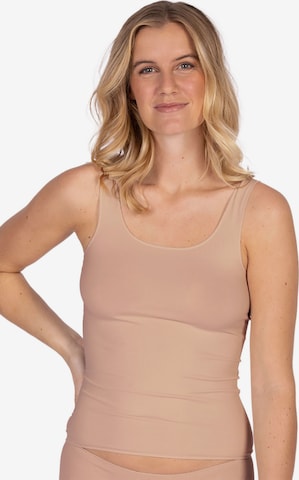 Nina von C. Undershirt 'Secret' in Brown: front