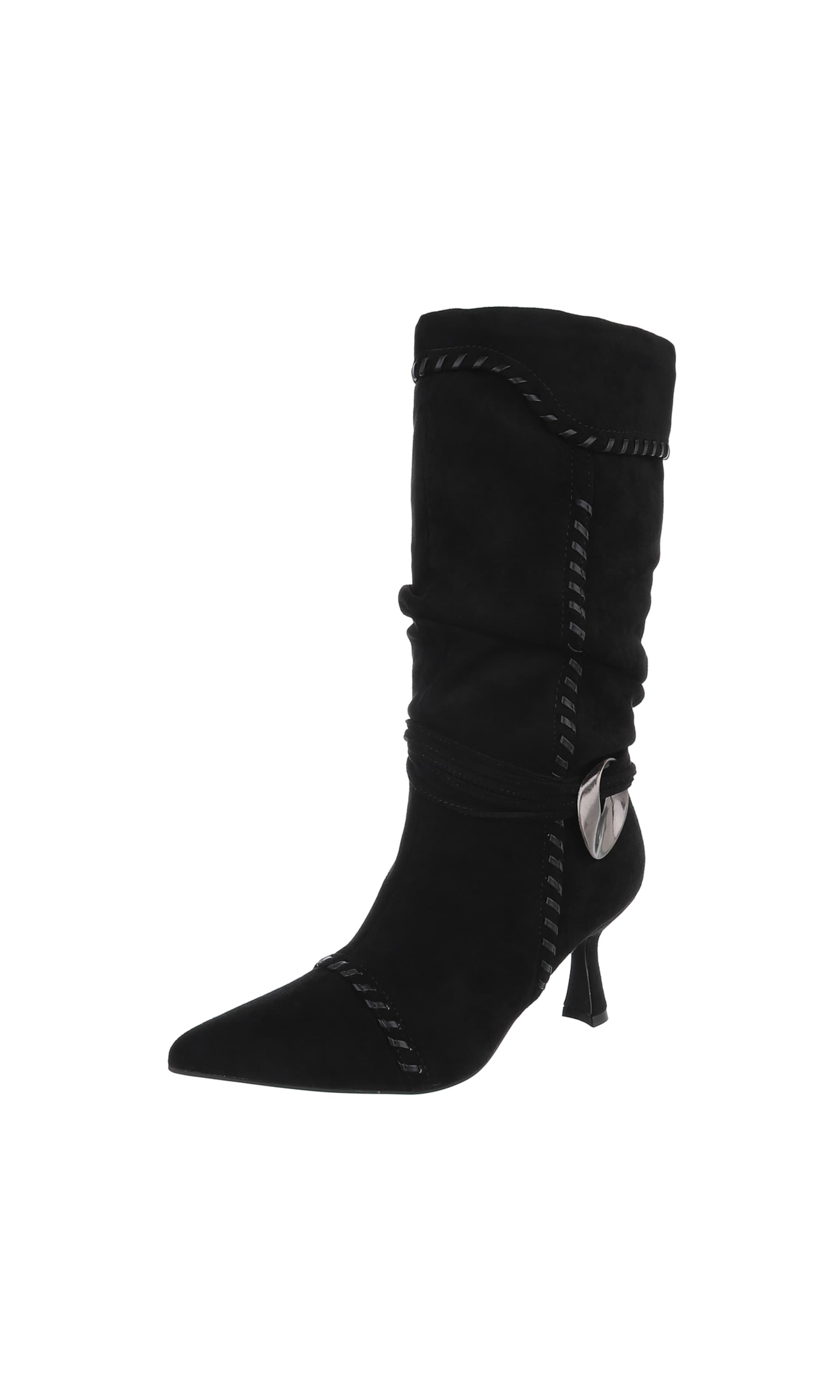 Ital-Design Boots in Black: front