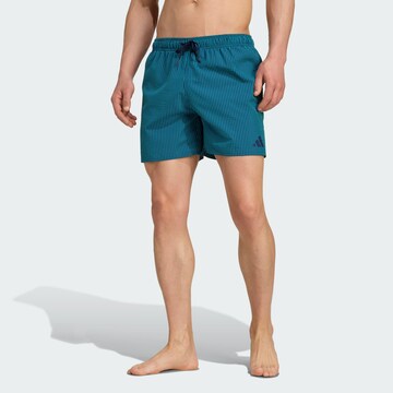 ADIDAS SPORTSWEAR Sports swimming trunks 'Seersucker' in Green: front