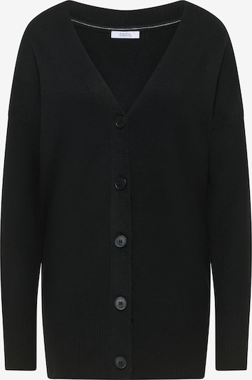 CECIL Strickjacke in schwarz, Produktansicht