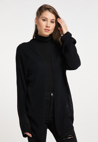 myMo ROCKS Knit Cardigan in Black: front