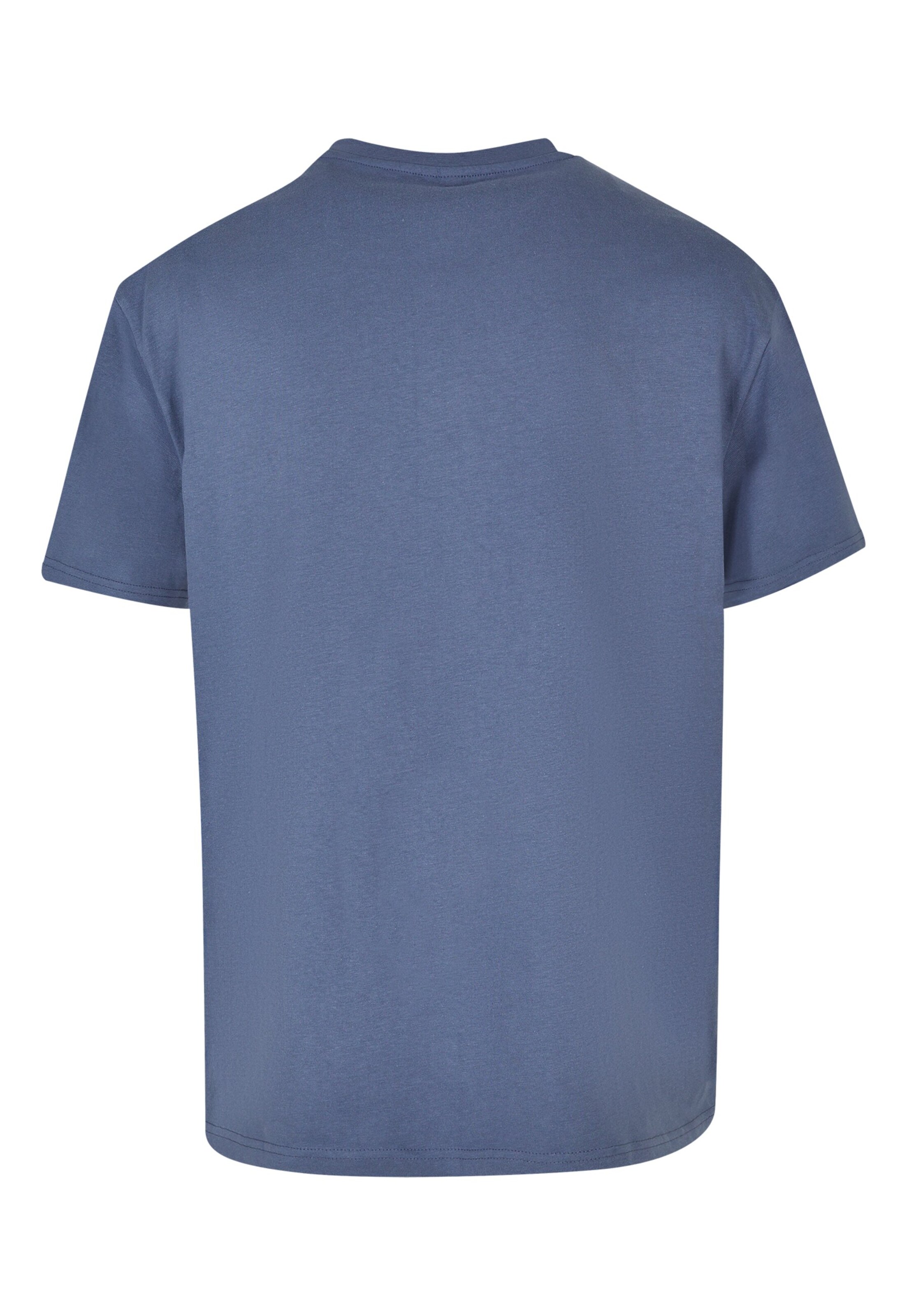 Merchcode T-Shirt 'Abstract Lines' in Blau