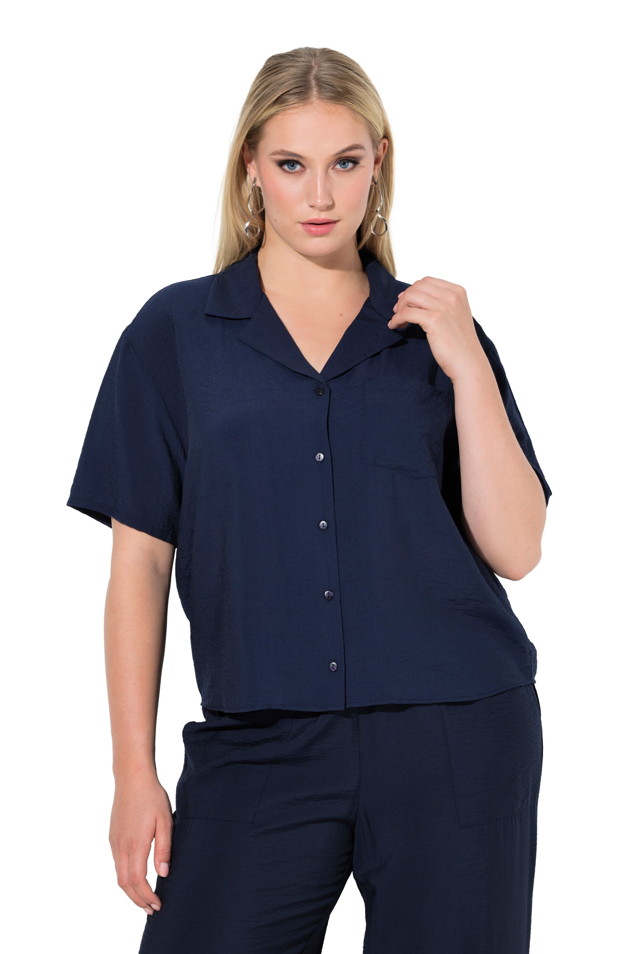 Ulla Popken Blouse in Blue: front