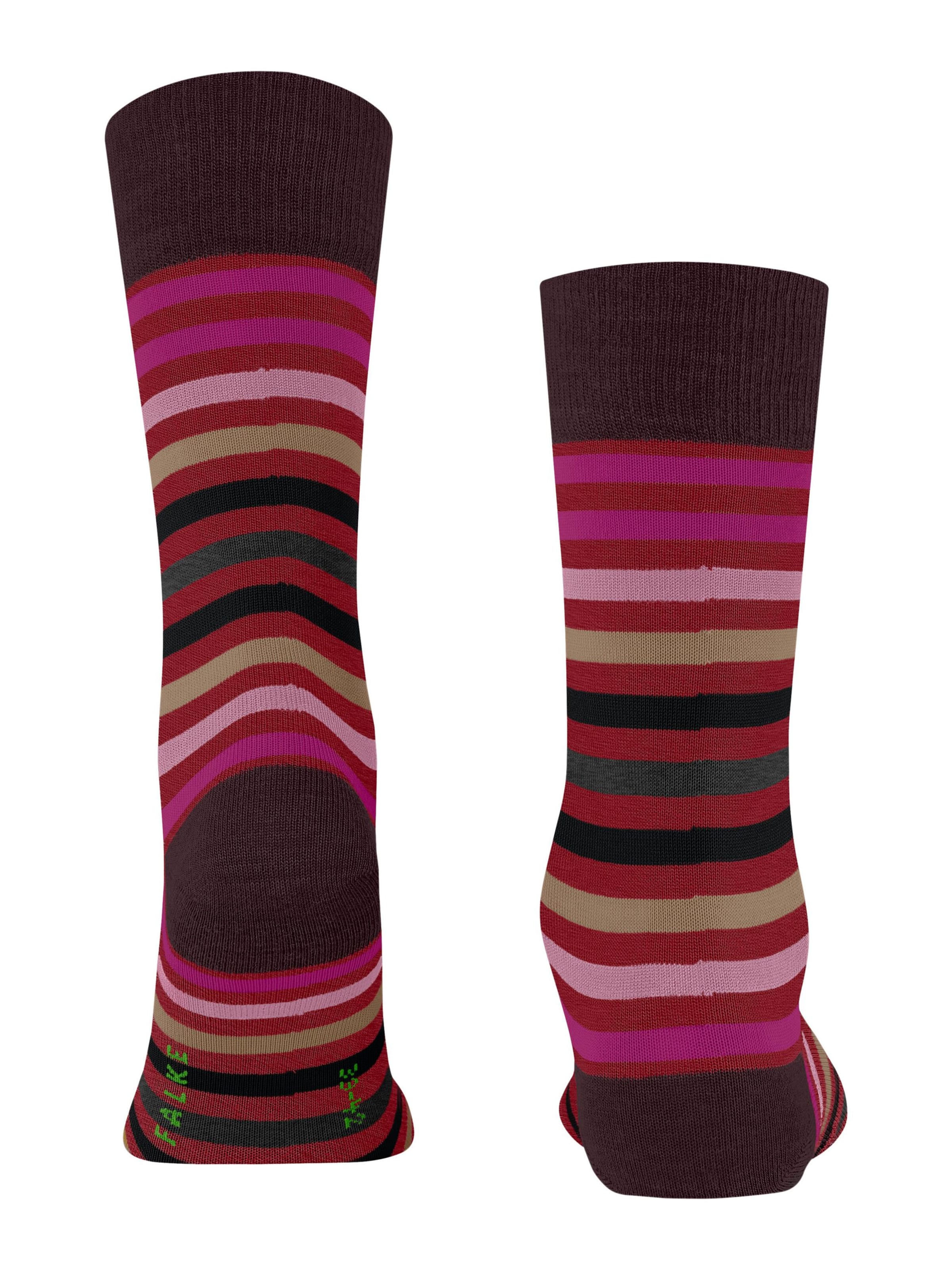 FALKE Socks 'Tinted Stripe' in Red