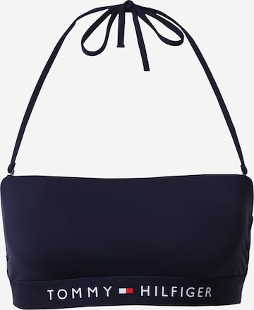 Bandeau Hauts de bikini Tommy Hilfiger Underwear en bleu : devant