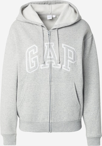 pelēks GAP Sportiska jaka 'HERITAGE': no priekšpuses