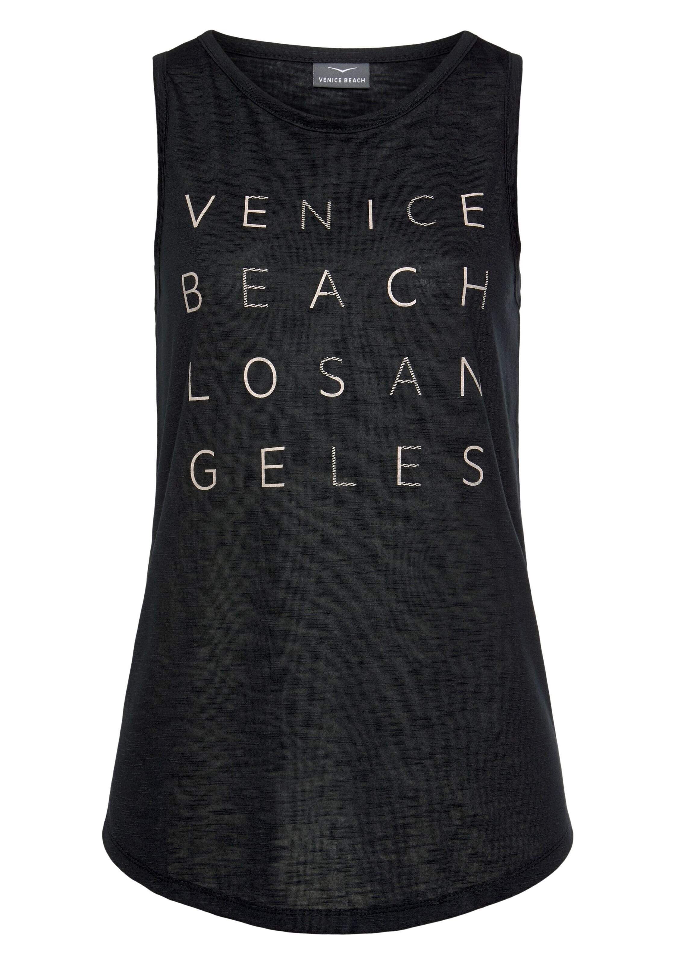 VENICE BEACH Top in Schwarz: Vorderseite