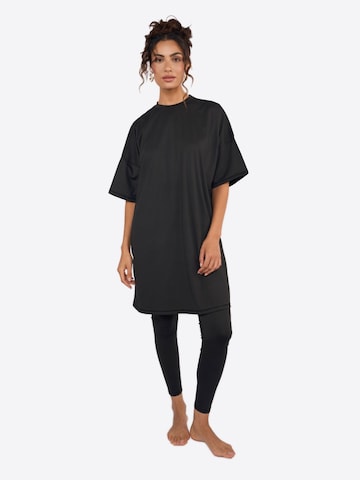 T-shirt Costume intero sportivo 'CHAY Sea Active Burkini Swimset Sport Black' di Chay in nero: frontale