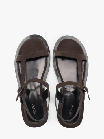 Estro - Sandalias con hebilla '11-10' en marrón