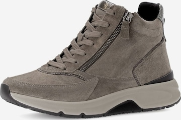 Sneaker alta di GABOR in marrone: frontale
