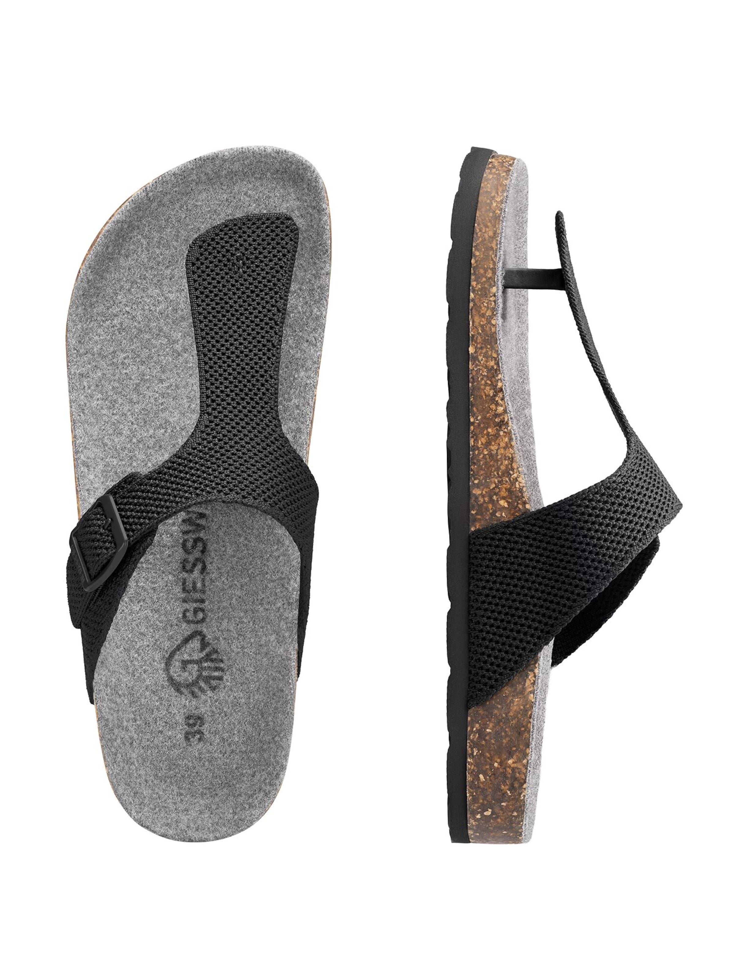 GIESSWEIN T-Bar Sandals in Black