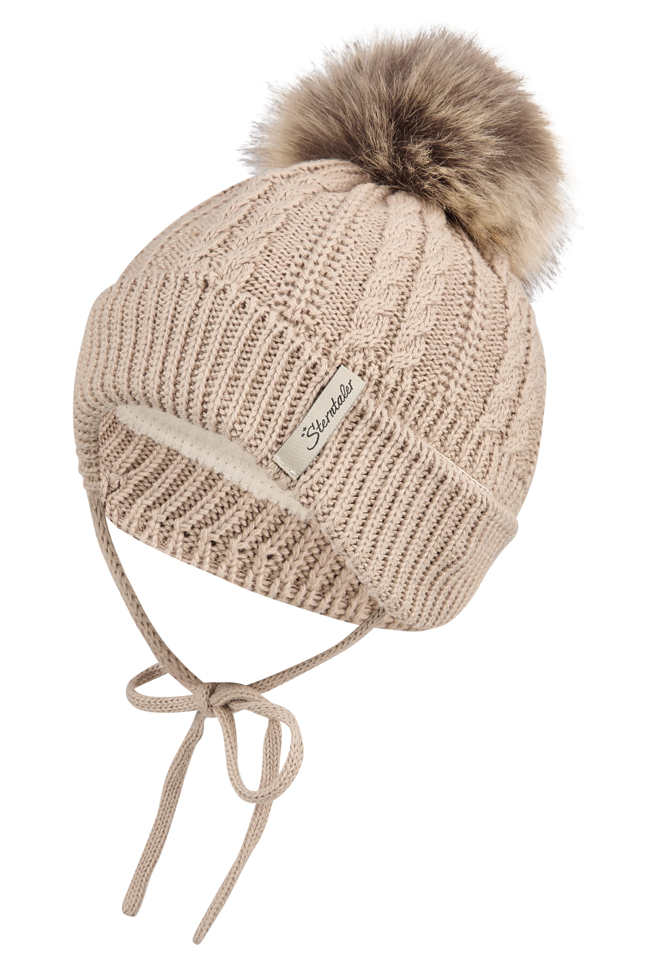 STERNTALER Beanie in Beige: front