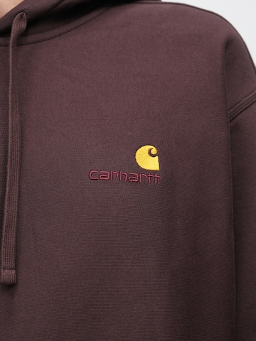 Carhartt WIP Sweatshirt 'American Script' in Brown