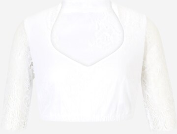 Blouse folklorique 'Leona Elena' MARJO en blanc : devant