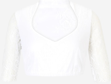 MARJO Dirdnl-bluse 'Leona Elena' i hvid: forside