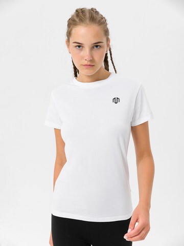 MOROTAI Shirt 'BRAND BASIC' in Weiß