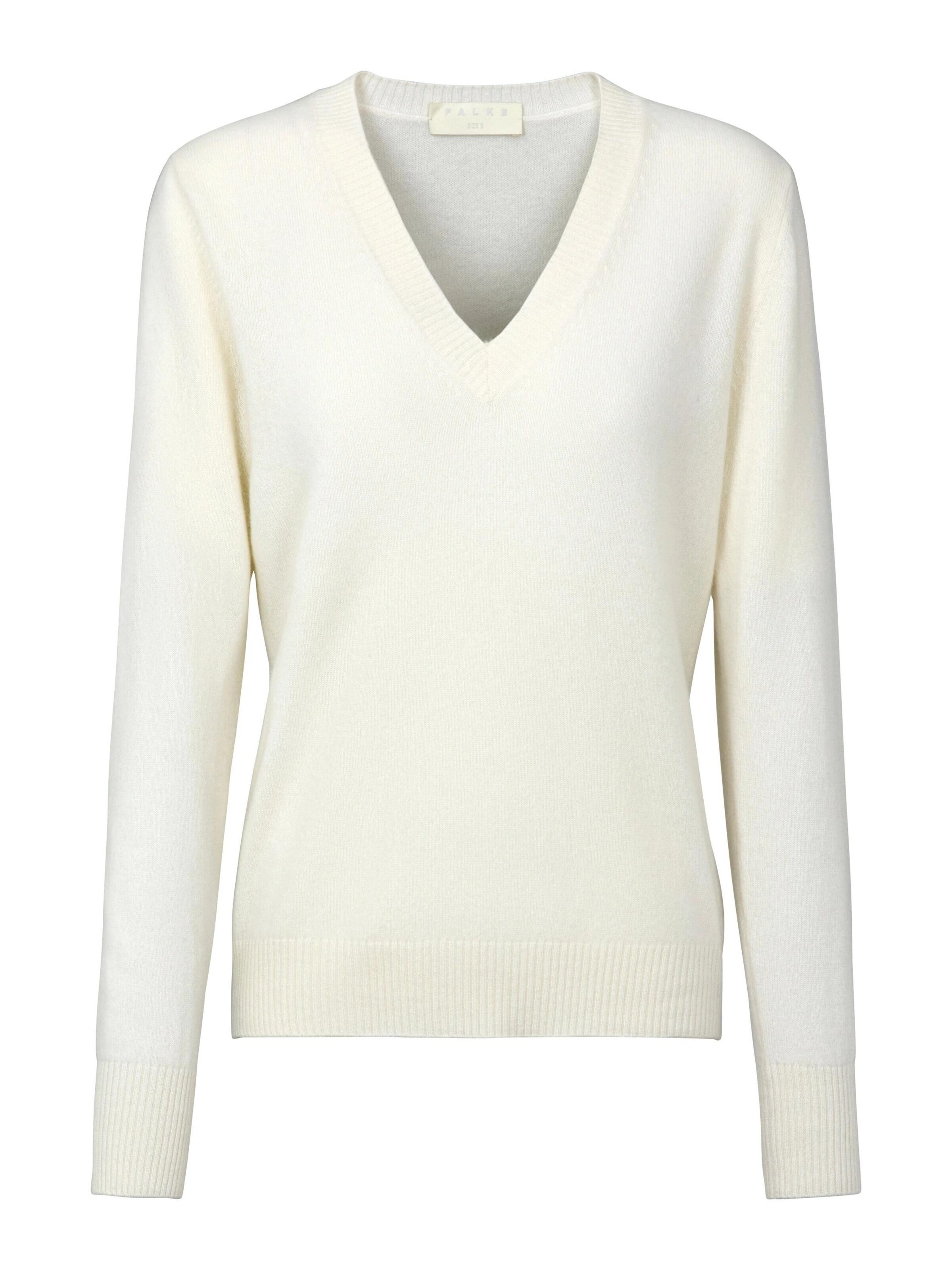 FALKE Pullover 'Pure Cashmere'‌‌‌‌‌‌‌‌ in Weiß