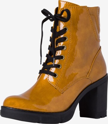 MARCO TOZZI Lace-up bootie in Yellow