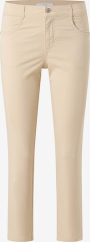 Angels Regular 7/8 Hose 'Cici Crop Slit' in Beige: predná strana