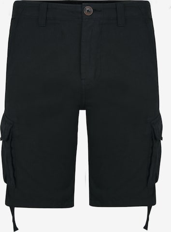 Threadbare - Regular Calças cargo 'Manchester' em preto: frente