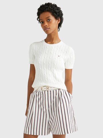 Pull-over TOMMY HILFIGER en blanc : devant