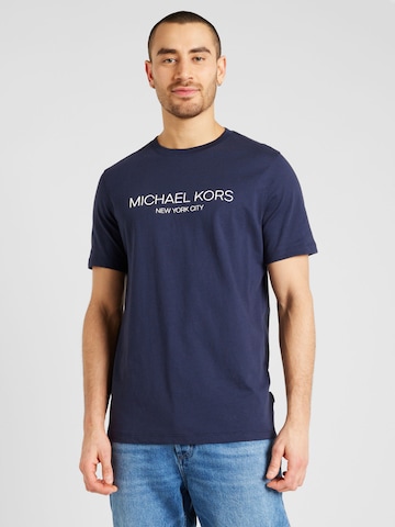 Michael Kors - Camiseta en azul: frente
