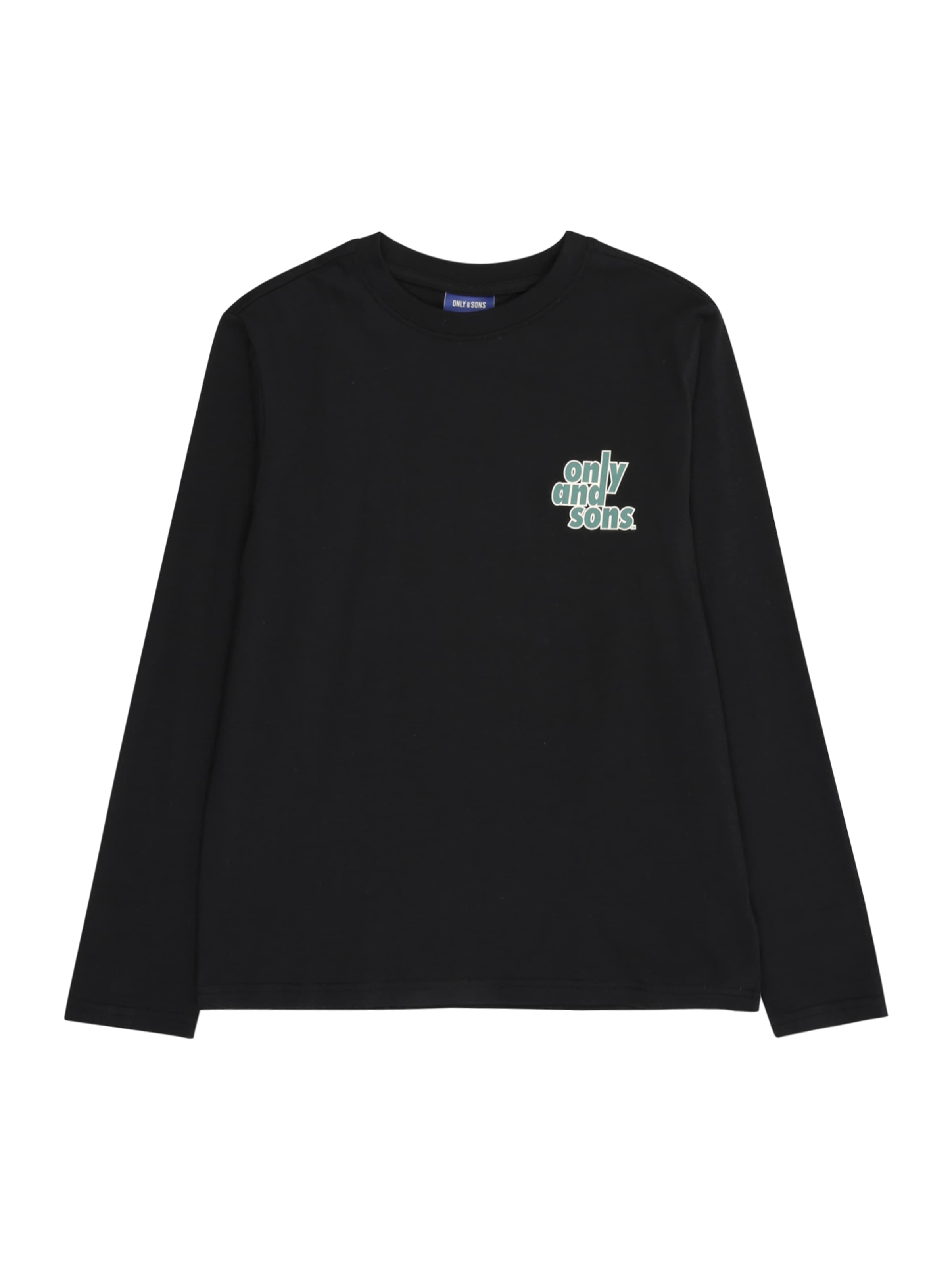 Only & Sons Junior Shirt 'OSJISAAC' in Zwart: voorkant