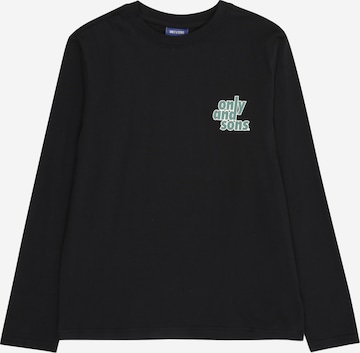 Only & Sons Junior Tričko 'OSJISAAC' - Čierna: predná strana