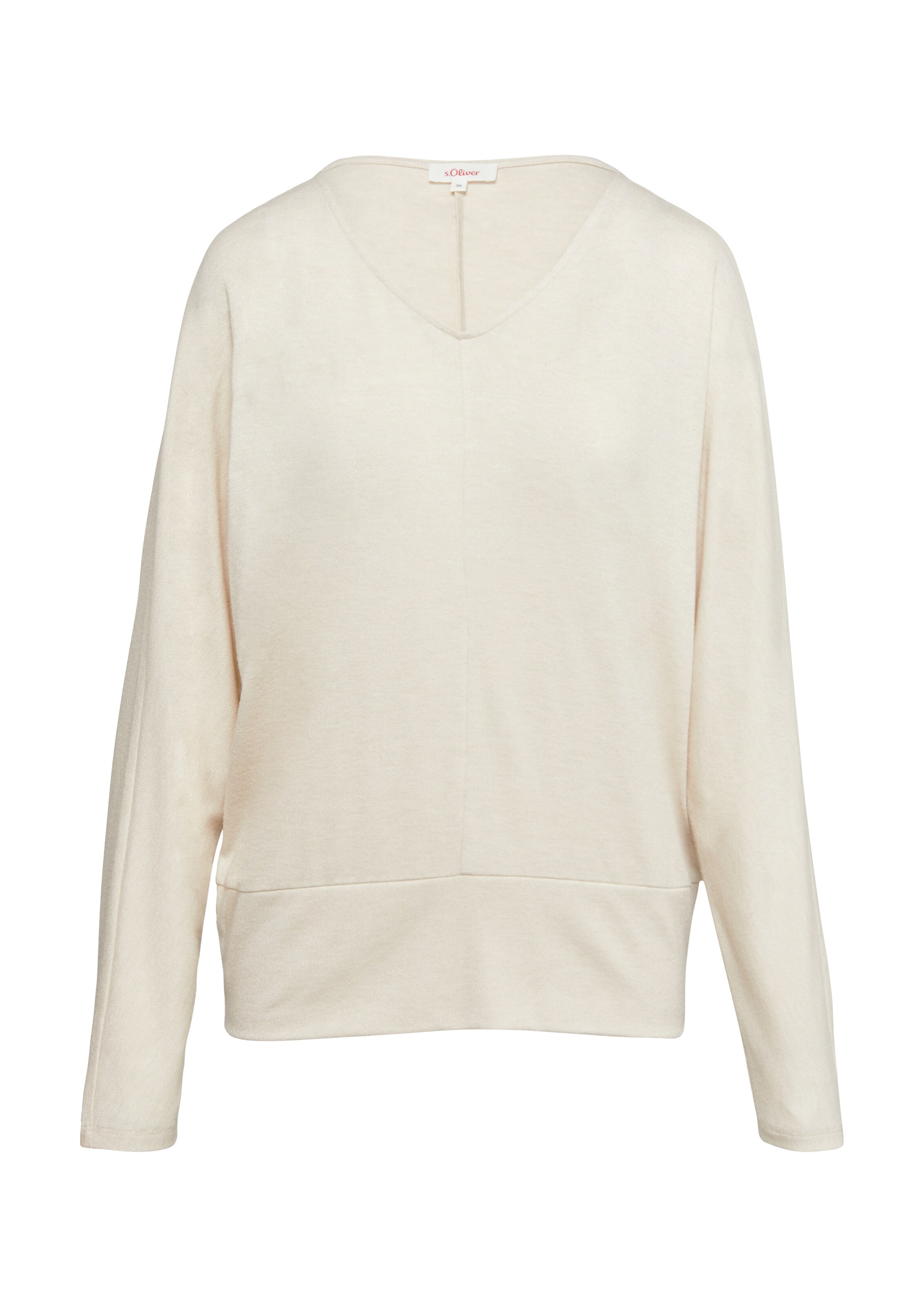 s.Oliver Shirt in Beige: voorkant