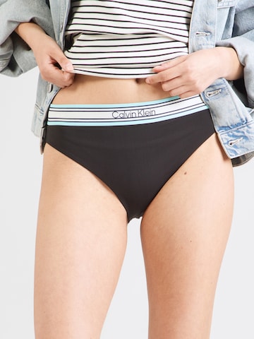 Calvin Klein Swimwear Низ бикини в Черный: спереди