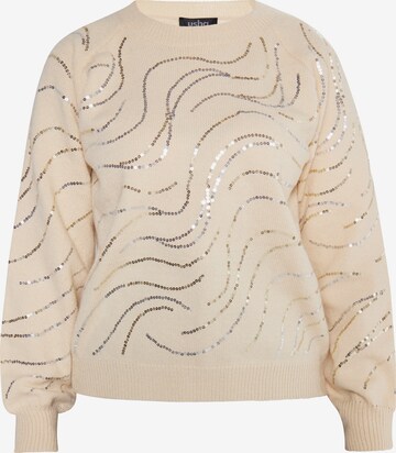 usha BLACK LABEL Sweater 'Nowles' in Beige: front