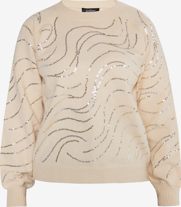 usha BLACK LABEL Sweater 'Nowles' in Beige: front