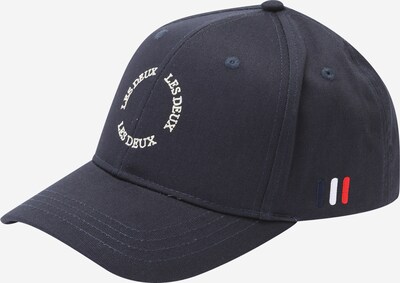 Les Deux Caps i elfenben / mørkeblå / rød, Produktvisning