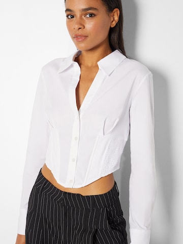 Camicia da donna di Bershka in bianco