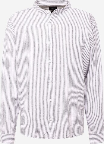 QS Regular fit Button Up Shirt in Grey: front