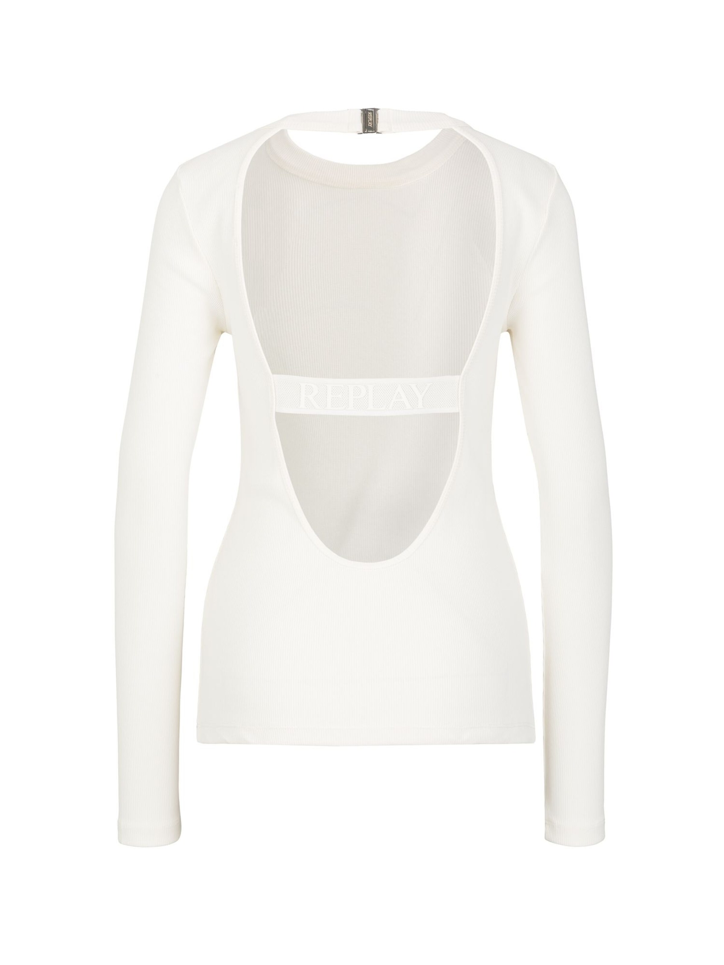 REPLAY T-Shirts 'COSTINA' in Weiß: Vorderseite