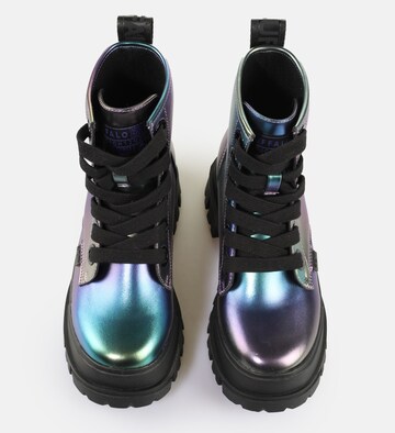 BUFFALO Lace-Up Ankle Boots in Purple