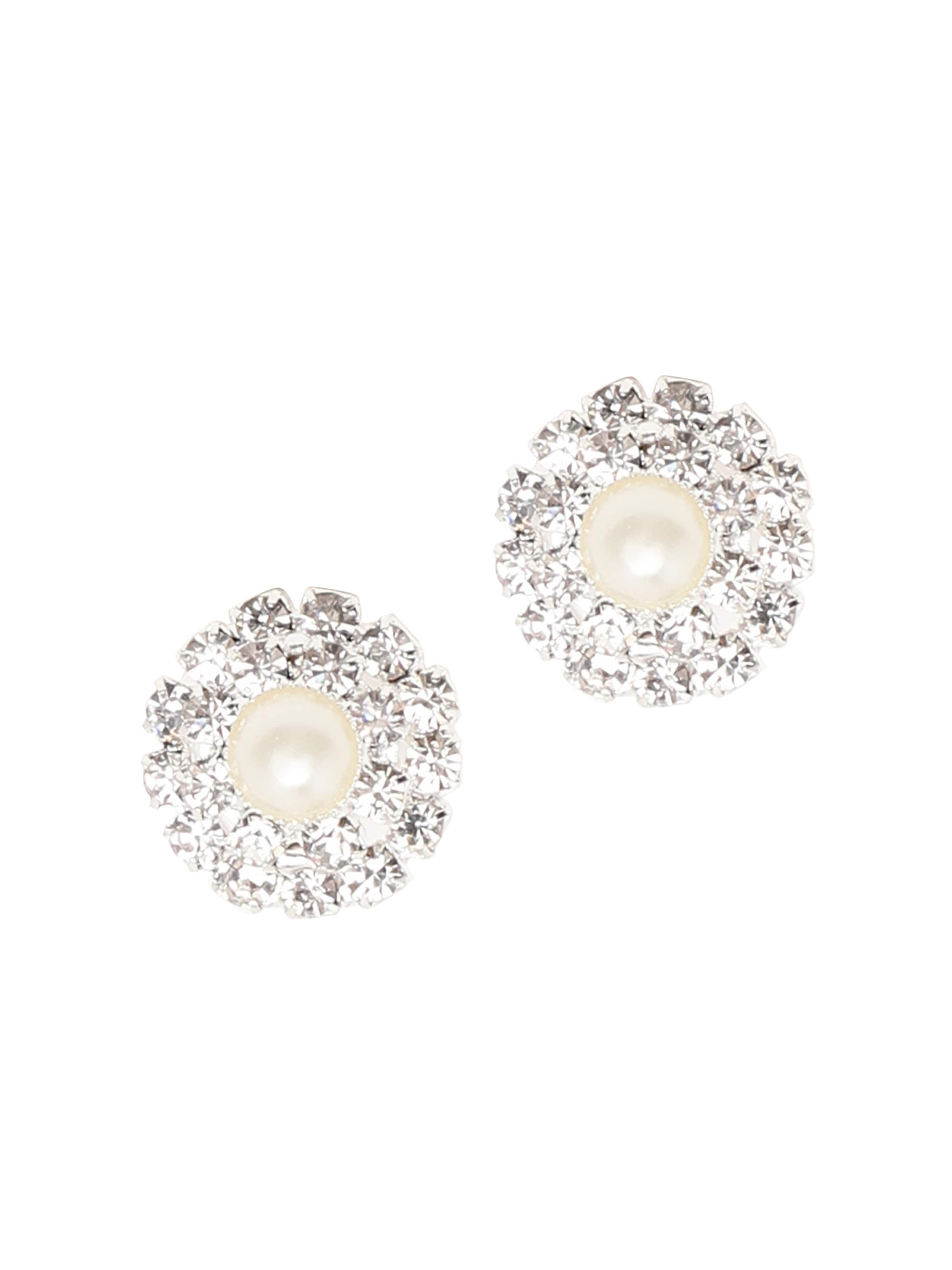Boucles d'oreilles 'Chitra' SOHI en blanc : devant