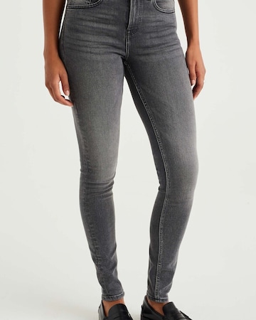 WE Fashion Skinny Jeans in Grey: front