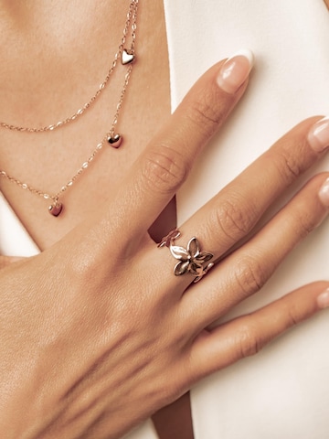 Bague 'Bloom Flower' Hey Happiness en or : devant