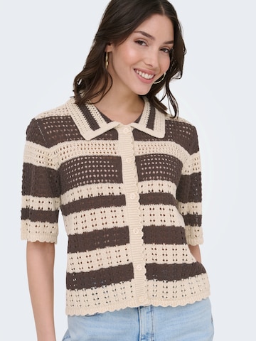 JDY Πλεκτή ζακέτα 'JDYROBIN' σε μπεζ