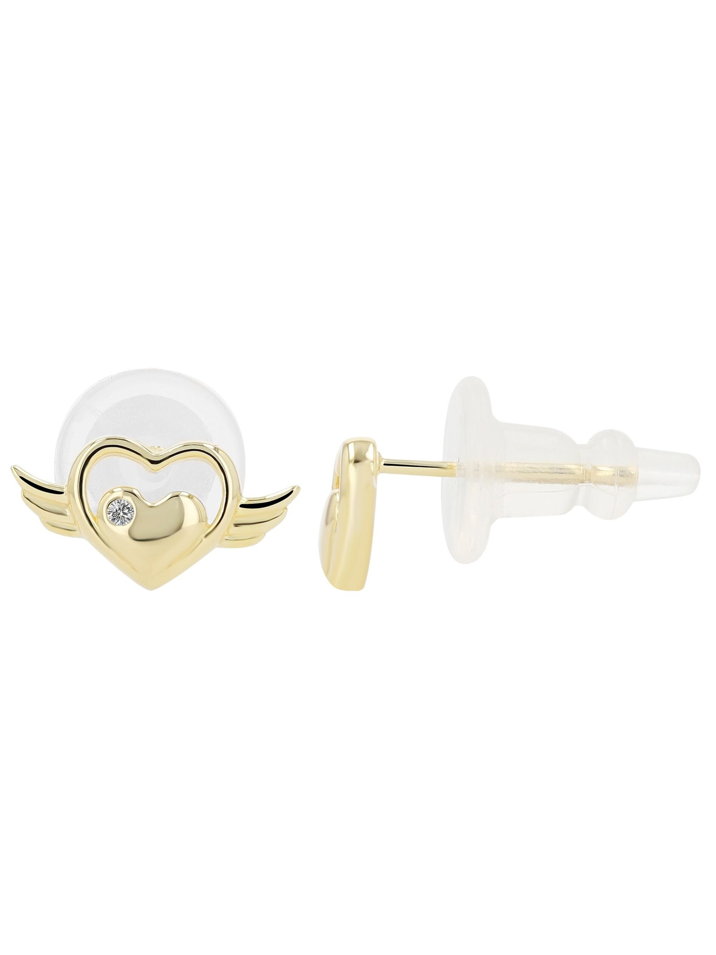 Akzent Earrings '"Yuki" aus 925 Sterlingsilber, rhodiniert, langlebig' in Gold