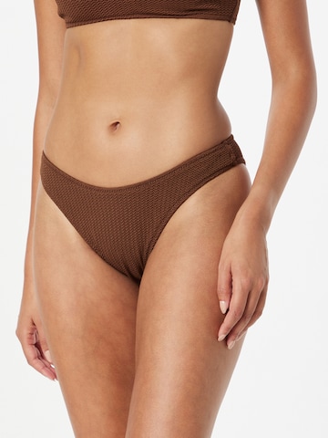 Seafolly - Cueca biquíni em castanho: frente