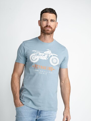 T-Shirt 'Classic' Petrol Industries en bleu : devant