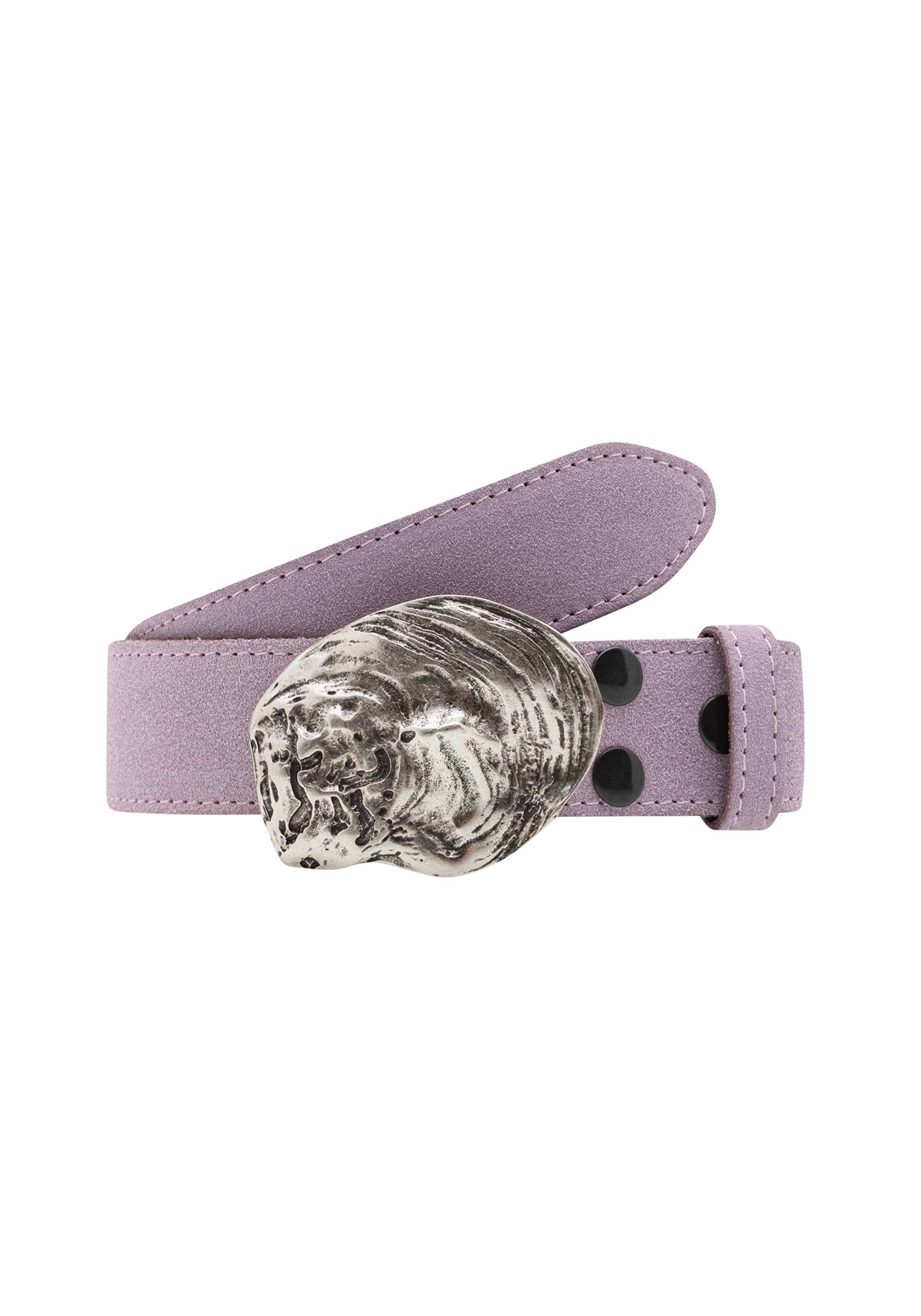 RETTUNGSRING by showroom 019° Gürtel 'Alaska' in Lila: Vorderseite