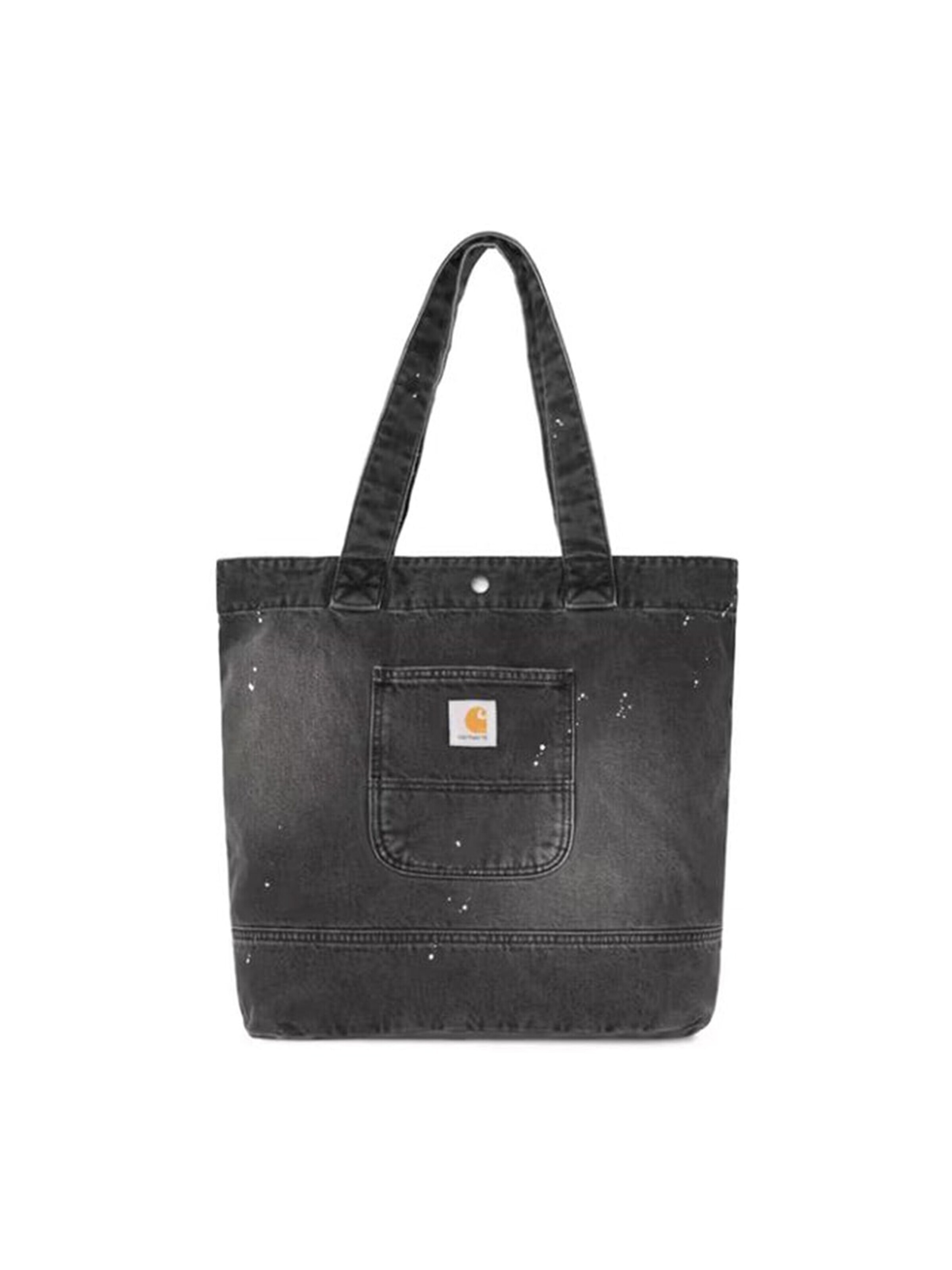 Carhartt WIP Shopper 'DENIM TOTE BLACK' in Zwart: voorkant